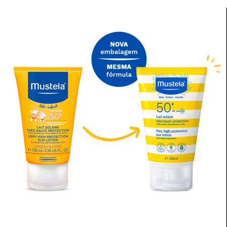 Imagem de Protetor Solar Infantil Mustela Bébé-Enfant FPS 50 Loção com 100ml