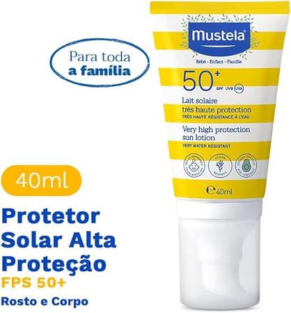 Imagem de Protetor Solar Infantil Mustela Bébé FPS 50+ 40ml