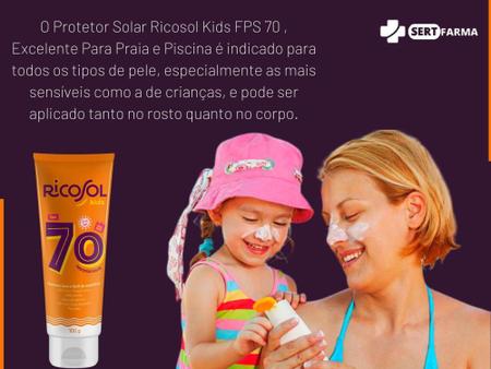 Imagem de Protetor Solar Kids Ricosol Fps 70 Protetor De Alta Proteção - Dahuer
