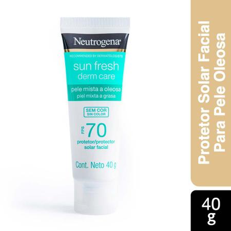 Imagem de Protetor Solar Neutrogena Sun Fresh Derm Care Facial FPS70