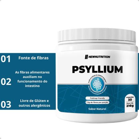 Imagem de Psyllium Fibra Alimentar em Pó 216g New Nutrition