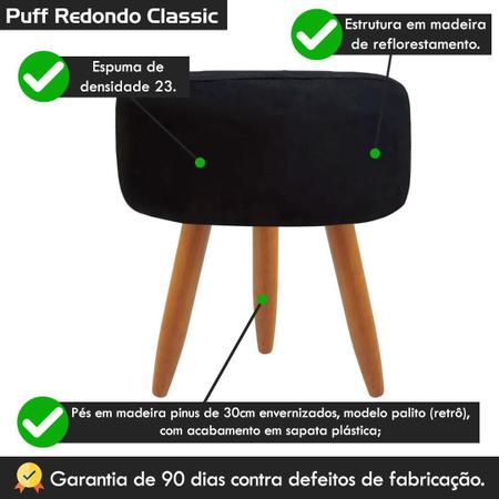 Puff Banqueta Retangular Opala Para Sala Quarto Suede - MAITE MODA