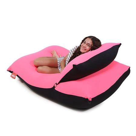 Imagem de Puff Big Pillow Sensorial e apoio para cabeça - Pink Neon