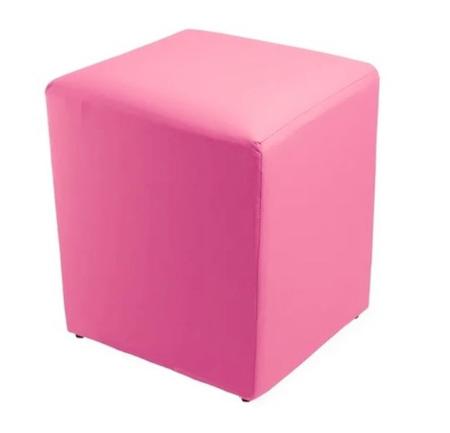 Imagem de Puff Puf Assento Quadrado Decorativo Em material sintético Banquinho