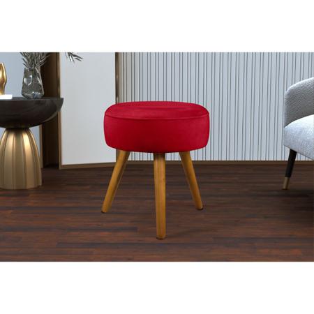 Comprar Puff Redondo para Quarto 46 x 47 Cm Napoli Pés Madeira