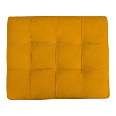 Puff Retangular Para Sala E Quarto Palito Mel Suede Bege - Wed Decor