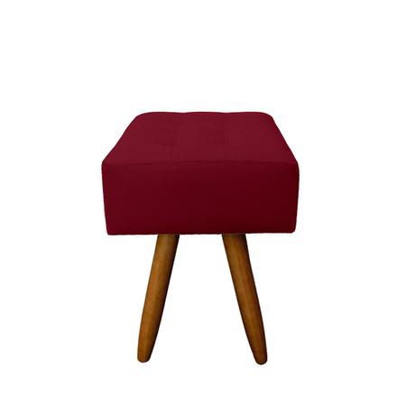 Puff Redondo para Sala e Quarto Palito Mel Suede Vermelho - WeD Decor - W&D  Decor