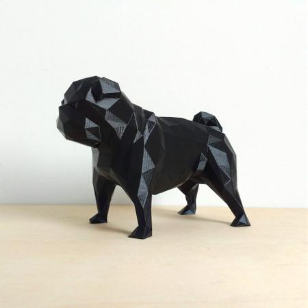 Imagem de Pug 10 Cm Altura Decorativo, Cachorro, Enfeite, Decoração