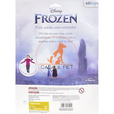 Imagem de Pula Corda Frozen Disney Brinquedo Infantil C/ Contador