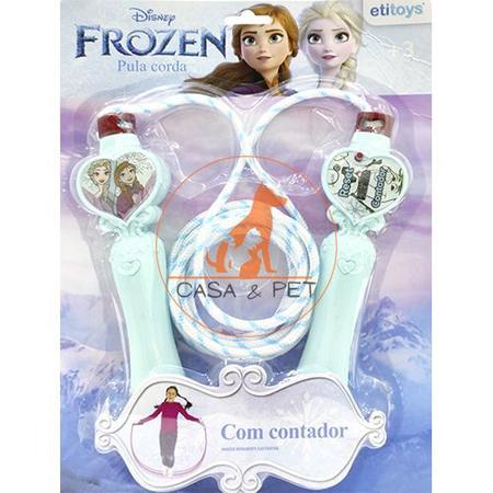 Imagem de Pula Corda Frozen Disney Brinquedo Infantil C/ Contador