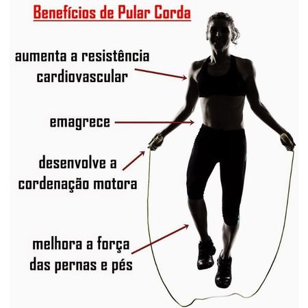 Imagem de Pula Corda Mbfit Queima De Calorias Treino Fitness Academia