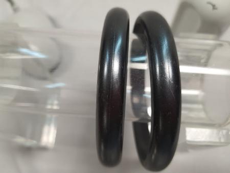 Imagem de pulseira bracelete de acrilico metálico liso kit 2pç preto