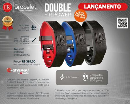 Pulseira/Bracelete Double FIR Power - Infravermelho 2 Energias