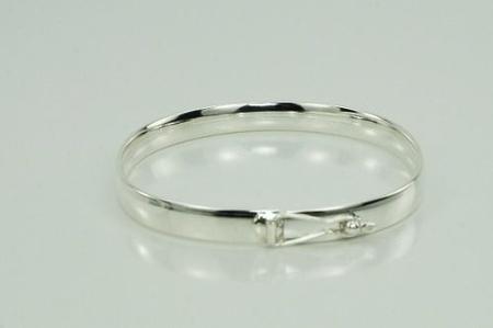 Imagem de Pulseira Bracelete Prata 925 Feminino Grosso