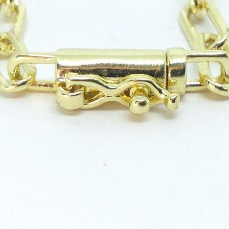 Pulseira Cadeado Exclusivo Fecho Gaveta Folheado A Ouro 18k 4mm E 20cm - Michester Imagem de Pulseira Cadeado Exclusivo Fecho Gaveta Folheado A Ouro 18k 4mm E 20cm