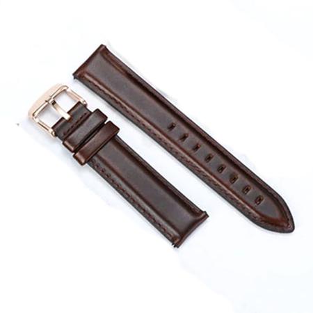 Pulseira de Couro Liso Marrom pra Relógio Breitling Com encaixe de 18mm - Oficina dos Relógios Imagem de Pulseira de Couro Liso Marrom pra Relógio Breitling Com encaixe de 18mm