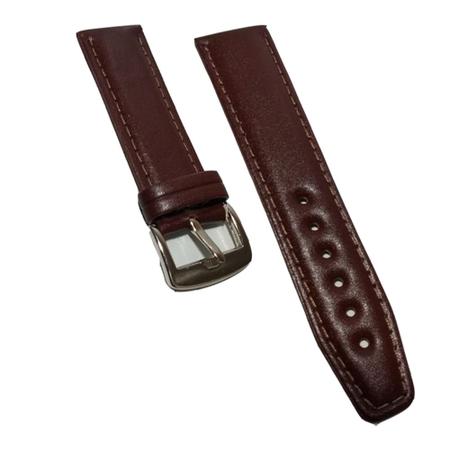 Pulseira de Couro Liso Marrom pra Relógio Hublote Com encaixe de 20mm - Oficina dos Relógios Imagem de Pulseira de Couro Liso Marrom pra Relógio Hublote Com encaixe de 20mm