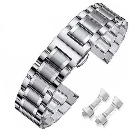 Pulseira de relógio HEYOZURY Metal em aço inoxidável 20mm para mulheres e homens Imagem de Pulseira de relógio HEYOZURY Metal em aço inoxidável 20mm para mulheres e homens