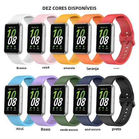 Imagem de Pulseira de Silicone para Samsung Galaxy Fit 3 - Pulseira Esportiva de Substituição