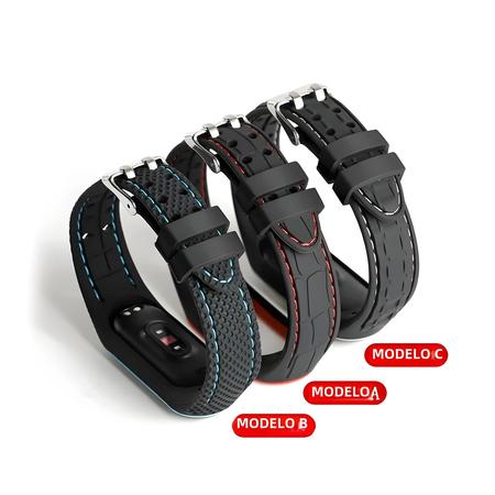 Imagem de Pulseira Esportiva De Silicone Para Mi Band 7 6 5 4 3 Pulseira Smartwatch Pulseira De Substituição