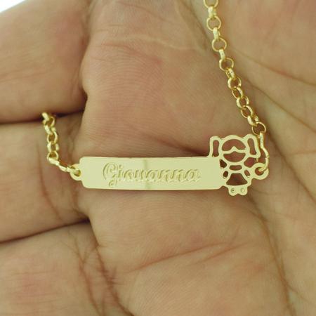 Pulseira Feminina Personalizada Nome Giovana Banhada Ouro 18K - 999002335 -  Shop Horus - Pulseira e Bracelete - Magazine Luiza