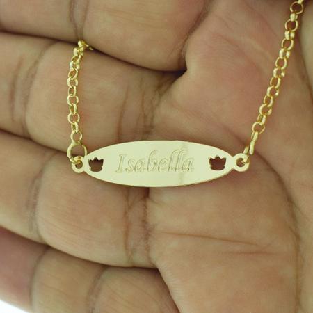 Pulseira Feminina Personalizada Nome Ester Banhada Ouro 18K - 999002306 -  Dourado