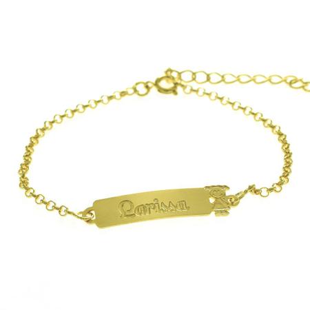 Pulseira Feminina Personalizada Nome Antonella Banhada Ouro 18K - 999002238  - Shop Horus - Pulseira e Bracelete - Magazine Luiza