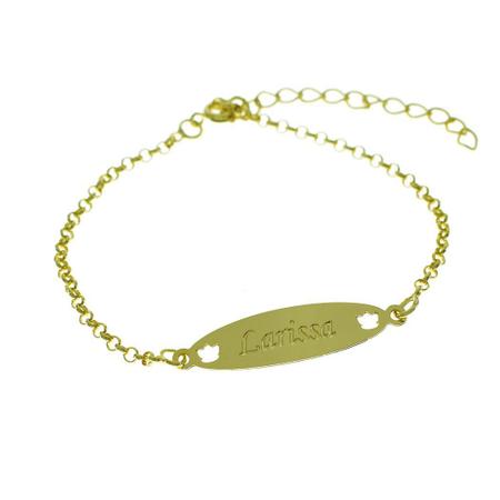 Pulseira Feminina Personalizada Nome Antonella Banhada Ouro 18K - 999002238  - Shop Horus - Pulseira e Bracelete - Magazine Luiza