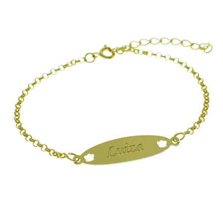 Pulseira Feminina Personalizada Nome Antonella Banhada Ouro 18K - 999002238  - Shop Horus - Pulseira e Bracelete - Magazine Luiza