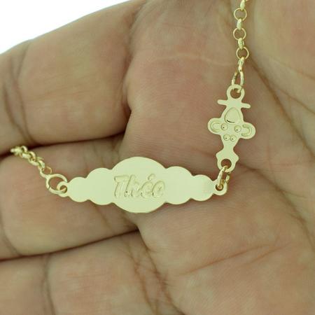 Pulseira Feminina Personalizada Nome Ester Banhada Ouro 18K - 999002306 -  Dourado