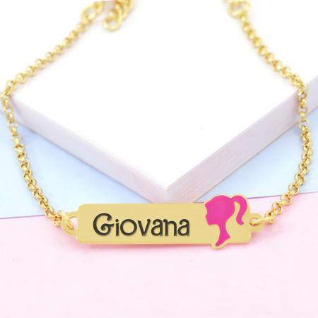 Pulseira Feminina Personalizada Nome Giovana Banhada Ouro 18K - 999002335 -  Shop Horus - Pulseira e Bracelete - Magazine Luiza