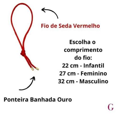 Pulseira Fio Seda Vermelha Ponteira Prata Brinde Significado