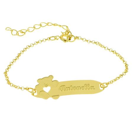 Pulseira Feminina Personalizada Nome Antonella Banhada Ouro 18K - 999002238  - Shop Horus - Pulseira e Bracelete - Magazine Luiza