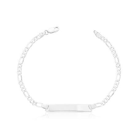 Pulseira Masculina 3x1 3,5mm Chapa Prata 925 - Ravenalla Imagem de Pulseira Masculina 3x1 3,5mm Chapa Prata 925