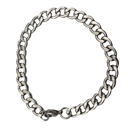 Imagem de Pulseira Masculina Bracelete Largura 8mm Resistente Aço Inox