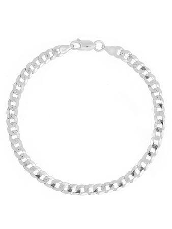 Imagem de Pulseira Masculina Prata Maciça 925 Grumet 5mm