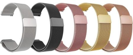 Imagem de Pulseira metal aço milanese para relógio smartwach magnética 22mm