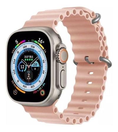 Pulseira de relógio de silicone simples elástica para Apple Watch