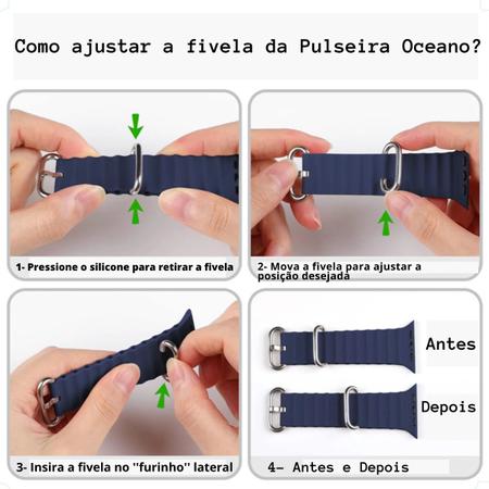 Faixa de relógio à prova d'água de silicone sólido para Watch Ultra 49mm  44mm 40mm 45mm 41mm 42mm 38mm 44mm 45 mm para Iwatch Series 8 7 Se 6 5  4321, sem relógio - Temu Portugal