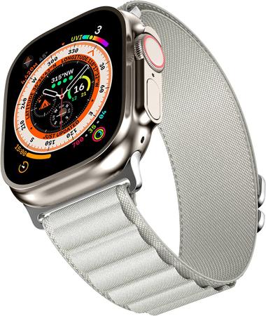 Para Apple Watch Ultra 2 49mm Padrão de Fibra de Carbono Fivela Magnética  Pulseira de Relógio