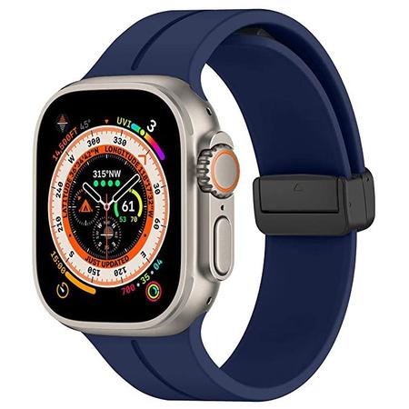 Pulseira de relógio de silicone com gravação flamingo para Apple Watch  Ultra 49mm/Série 8&7 45mm/