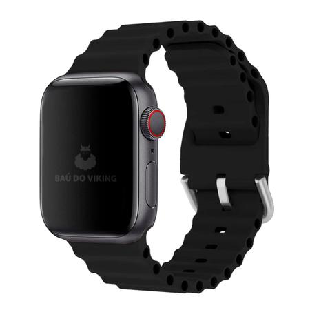 Imagem de Pulseira Silicone Oceano Fivela Compatível com Apple Watch