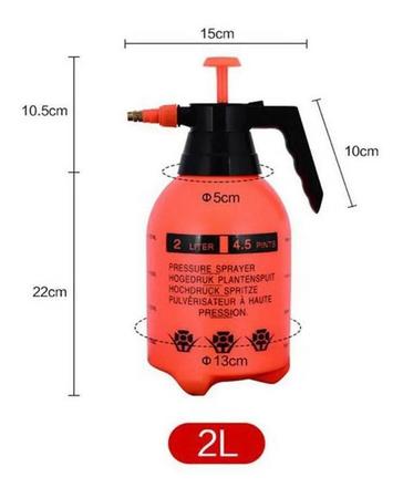 Pulverizador Manual 2 Litros Compressão Previa Jardim - FERRAGENS Imagem de Pulverizador Manual 2 Litros Compressão Previa Jardim