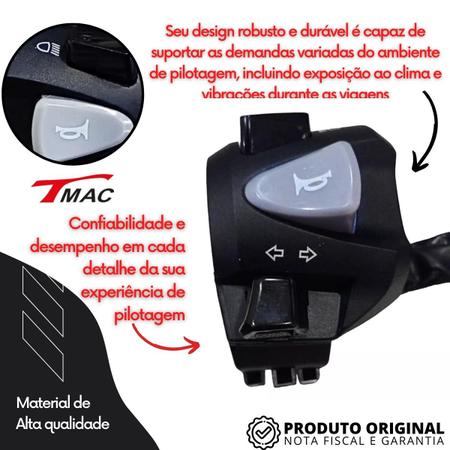 Imagem de Punho Chave De Luz Esquerdo Honda Pcx 150 2019 A 2021 Seta