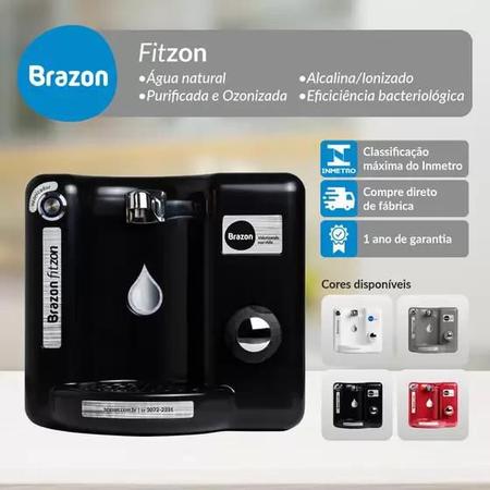 Imagem de Purificador Água Natural Alcalina Ionizada com Ozônio Fitzon - Brazon