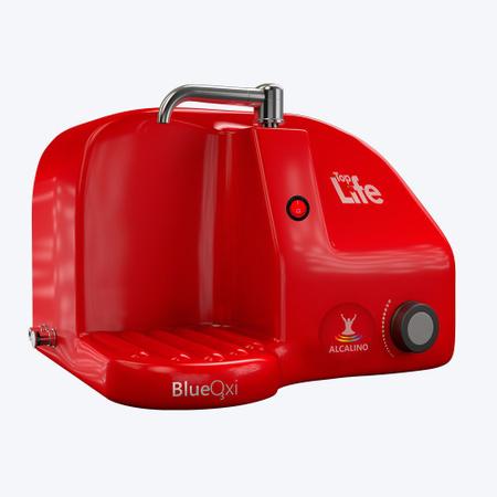 Imagem de Purificador Alcalinizador e Ionizador ou Ozonizador de Água - Top Life Blue OxiHe - Vermelho - 220V