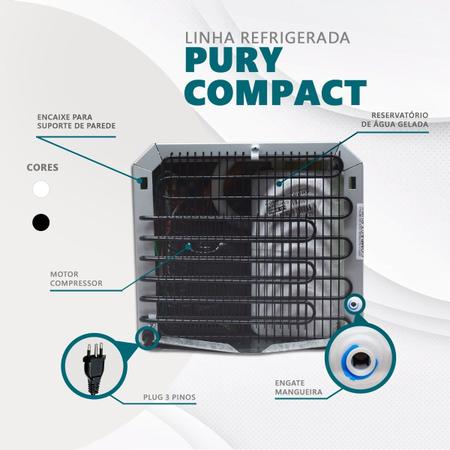 Imagem de Purificador de Agua Gelada Refrigerado Compressor Leaf Compact 127 V