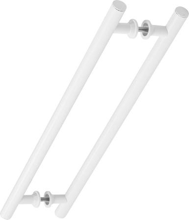 Imagem de Puxador Branco Para Porta De Vidro Madeira Pivotante 100cm