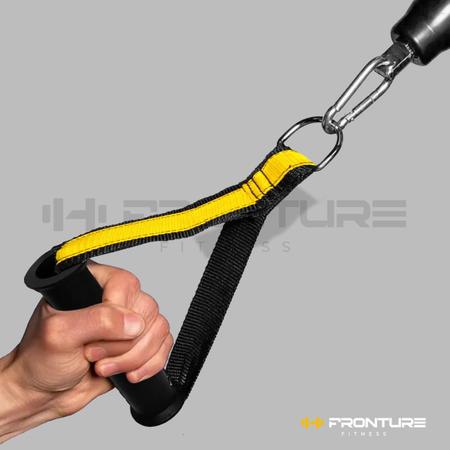 Imagem de Puxador de Mão Estribo Nylon Alça Para CrossOver Remada Academia Pilates Puxada Triceps Biceps - Par