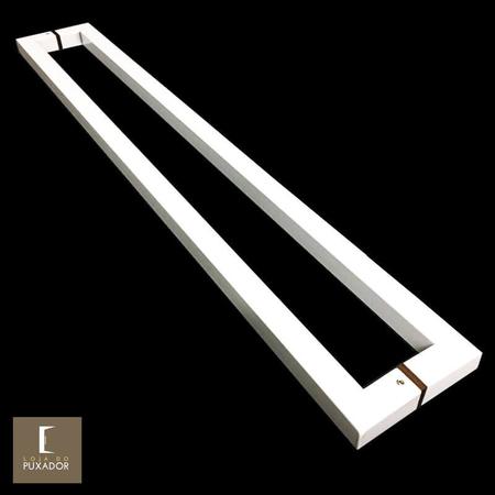 Imagem de Puxador Para Portas Duplo em Aço Inox 304 Modelo Slin Branco para portas: pivotantes/madeira/vidro temperado/porta alumínio e portões